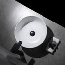 CLAYA Wavy Texture Matte Color Round Basin 395*395*120mm