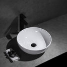 Claya Elaine Gloss White Round Basin 400*400*130mm