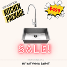 Stanless Steel Single Bowl Kitchen Sink Package