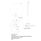 750mm Round LED Mirror frameless