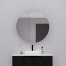 Riva London Round Shaving Cabinet 800mm