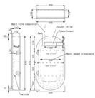 RIVA PARIS Oval LED Shaving Cabine 450mm（Multi Color ）
