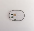 Bathroom Oval Framed Mirror Wall Mounted Vertical/Horizontal ( Multi Colour )