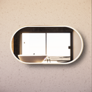 RIVA O1 LED Oval Frame Mirror 900/1200/1500 mm Brushed Gold