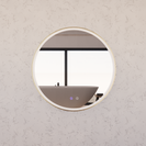 RIVA R3 LED Round Frame Mirror 600/800mm Brushed Gold