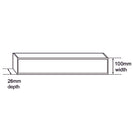 100x100x26mm Brushed Gold Ezy Flow Tile Insert Grate