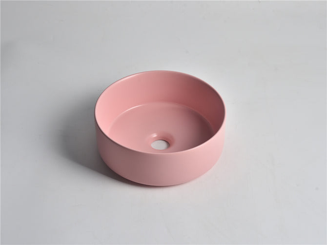 Mini Round Above Counter basins Pink