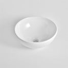 Molly 330x330x130mm Gloss white Above Counter Round wash basin