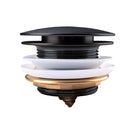 40mm Mushroom Brass Bathtub Pop Up Waste without Overflow (multi color)