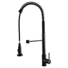 Tall Spring Black Pull Out Kitchen Sink Mixer Tap