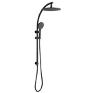 MBD Black Round Twin shower Systems Single Hose