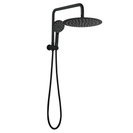 MBD Round Black Shower Station Half Rail