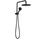 Aquaperla Round Shower Station with Shower Head and Handheld Shower(Stainless Steel Hose-Multi Color)