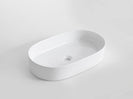 Claya Oval Fluted White Basin 605*370*115mm
