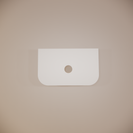 Bella 750mm Curved Solid Timber  Fluted Groove Wall Hung Vanity