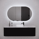 RIVA PARIS Oval LED Shaving Cabinet 1200mm