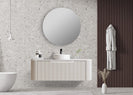ROME Matte White FLUTED WALL HUNG VANITY
