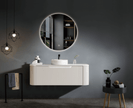 ROME Matte White FLUTED WALL HUNG VANITY