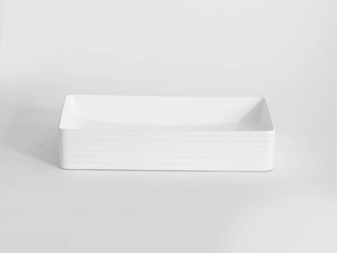 Rectangle Fluted basin-My Bathroom Depot