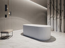 Roma fluted freestanding bathtub 1500/1700mm