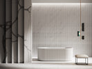 Roma fluted freestanding bathtub 1500/1700mm