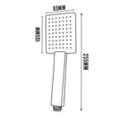 Square Single Function ABS Handheld Shower (Multi Color)