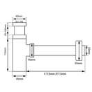Basin Bottle Trap 32mm Solid Brass
