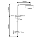 Square Matte black Twin shower Systems Single Hose