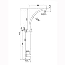 MBD Black Round Twin shower Systems Single Hose