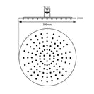 Aquaperla Super-slim Round Stainless Steel Shower Head 300mm (Multi Color)