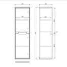 Fluted Rhea Tall Boy