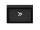 680 x 500 x 220mm Carysil Black Single Bowl Granite Stone Kitchen Sink