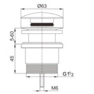 Brass Universal Basin/Bathtub Pop Up Waste (multi color)