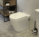 BERLIN 99 QUIET FLUSH TECHNOLOGY WALL FACED FLOOR PAN GLOSS WHITE