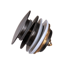 40mm Brushed Gun Metal Grey Solid Brass Bathtub Mushroom Pop Up Waste Drain NO Overflow
