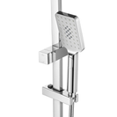Chrome Square Twin shower Systems Single Hose