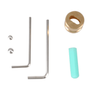 Brushed Nickel Square Twin shower Systems Single Hose