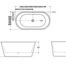 SHANTY Free-Standing Bathtub (Gloss White)